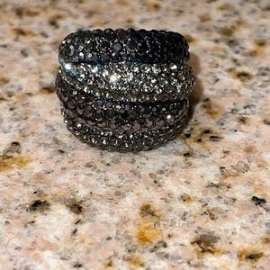 Aldo Rhinestone Chunky cocktail ring size 8